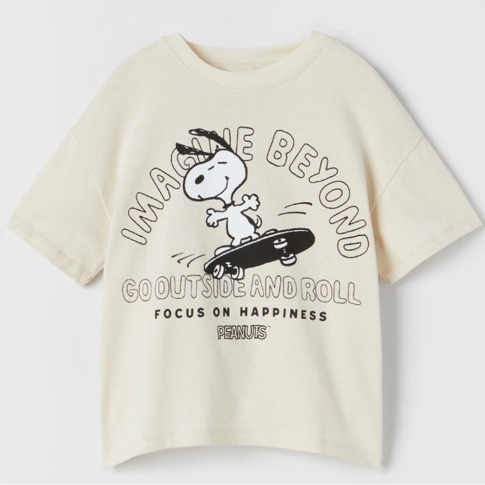 Zara X Peanuts Graphic Tee